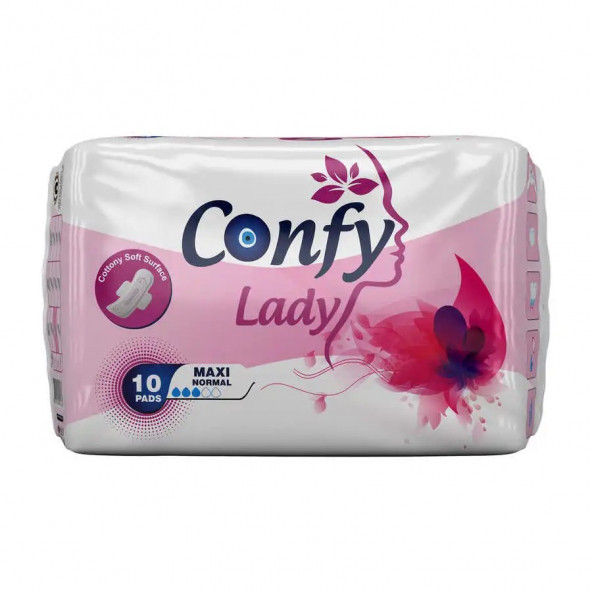 Confy Lady Hijyenik Ped Maxi Normal 10 Adet ürün görseli 1