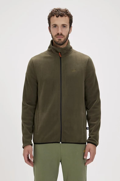 Bad Bear Bowie Full-Zip Erkek Polar Haki 23.02.21.001 ürün görseli 1
