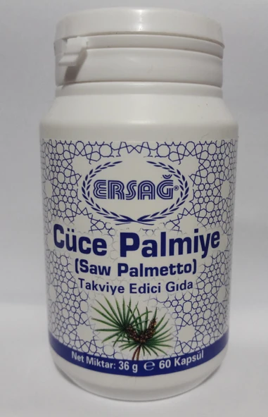 Ersağ Cüce Palmiye Gıda Takviyesi, Saw Palmetto ürün görseli 1