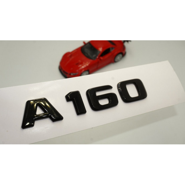 Mercedes Benz A 160 Bagaj Parlak Siyah ABS 3M 3D Yazı Logo ürün görseli 1