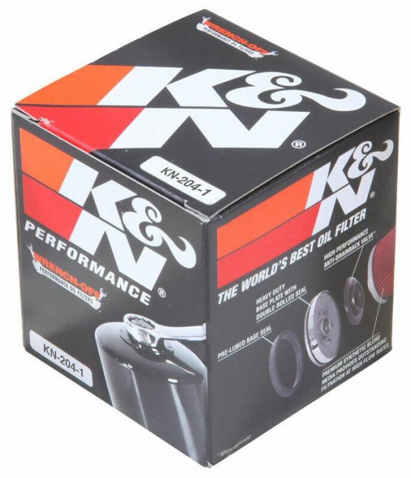 K&N KN-204 2006 Kawasaki ER-6 F Uyumlu Yağ Filtresi ürün görseli 1