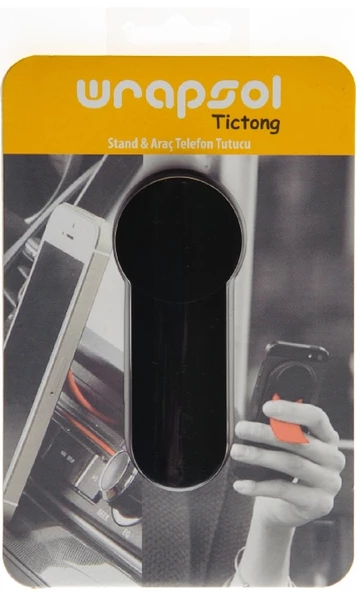 Wrapsol Tictong Telefon Tutucu, Siyah ürün görseli 1