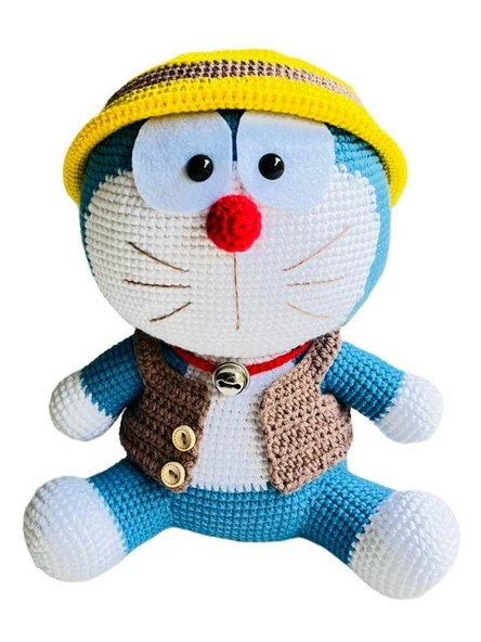 Doraemon Amigurumi Organik Oyuncak ürün görseli 1