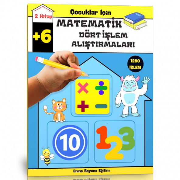 Çocuklar İçin Matematik Dört İşlem Alıştırmaları Kitap Seti ürün görseli 1