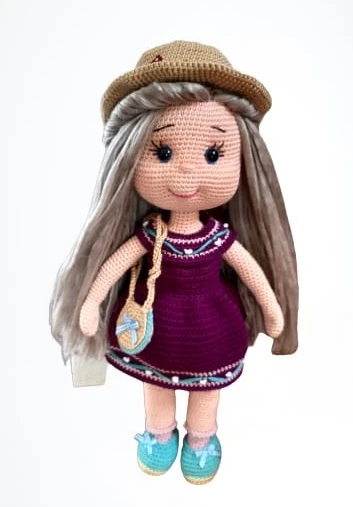 Ayşecik Bebek Amigurumi Organik Oyuncak ürün görseli 1