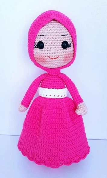 Tesettürlü Bebek Amigurumi Organik Oyuncak ürün görseli 1