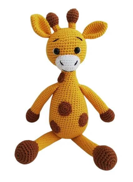Şirin Zürafa Uyku Arkadaşı Amigurumi Organik Oyuncak ürün görseli 1