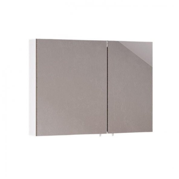 DENKO Terra 90 cm MDF Alize Banyo Dolabı Aynalı Üst Modülü ürün görseli 1