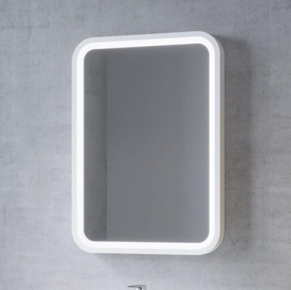 Denko Taylan 85 cm MDF Beyaz Banyo Dolabı Aynalı Üst Modülü ürün görseli 1