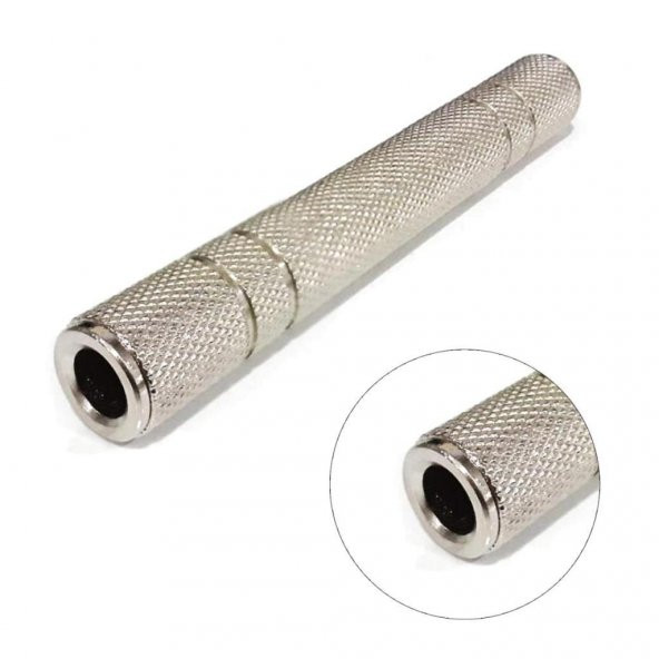 6.3 mm Stereo Dişi - Dişi Metal Ara Aparat ürün görseli 1