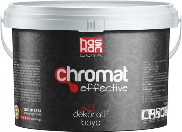 Haskan Chromat Effective Sedef Boyası Bronz 2.5 Lt. ürün görseli 1