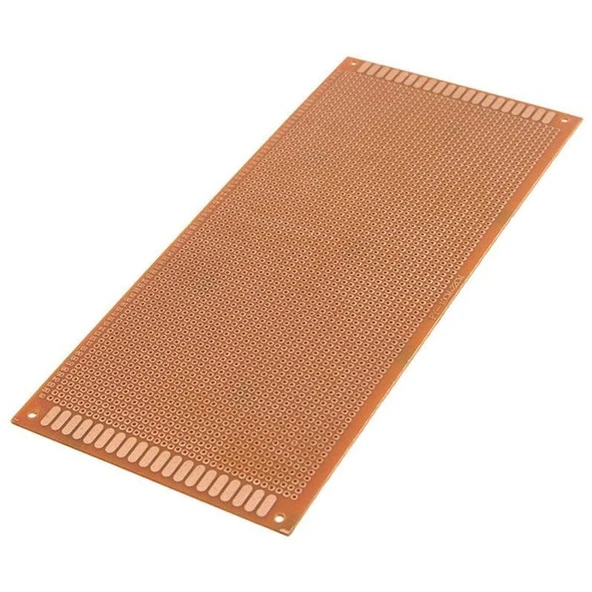 Delikli Plaket Bakır Tek Yüzlü 100x220 mm ( Pertinaks ) ürün görseli 1