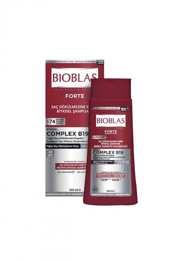 Forte Saç Dökülmesine Karşı Bitkisel Şampuan 360ml ürün görseli 1