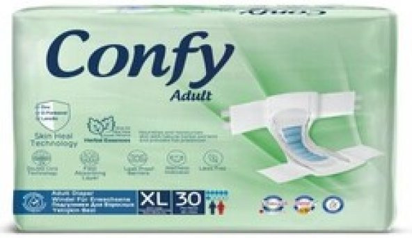 Confy Adult Yetişkin Bez Straıght Extralarge Jumbo 30 lu ürün görseli 1