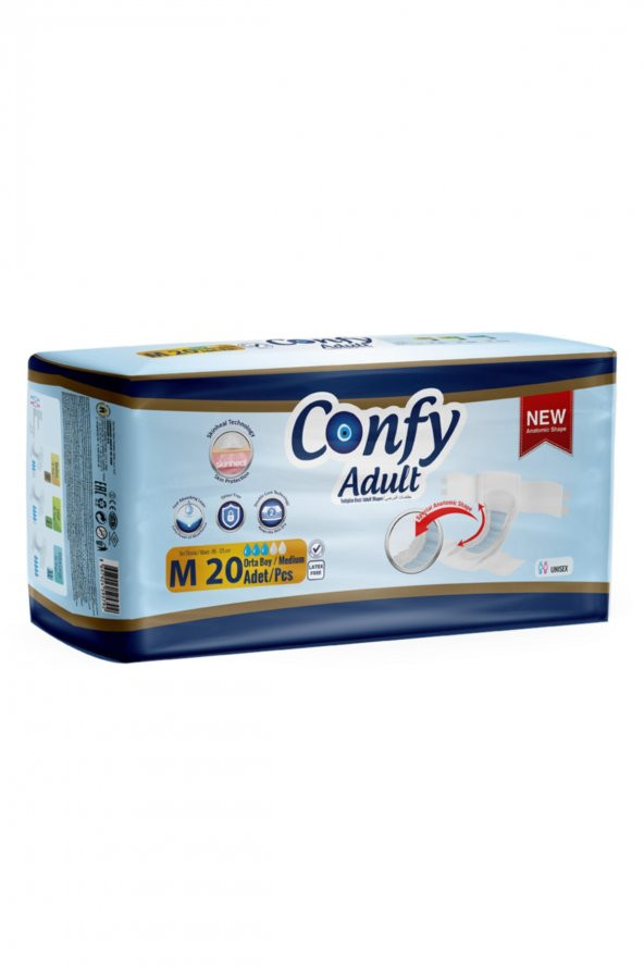Confy Adult Yetişkin Bezi Medium 20li ürün görseli 1