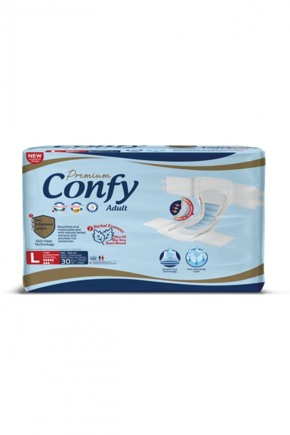 Confy Adult Yetişkin Bezi Large 30lu ürün görseli 1