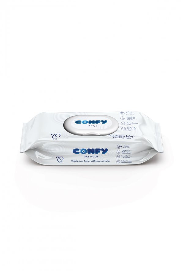 Confy Premium Islak Mendil Soft Care 70 Adet ürün görseli 1