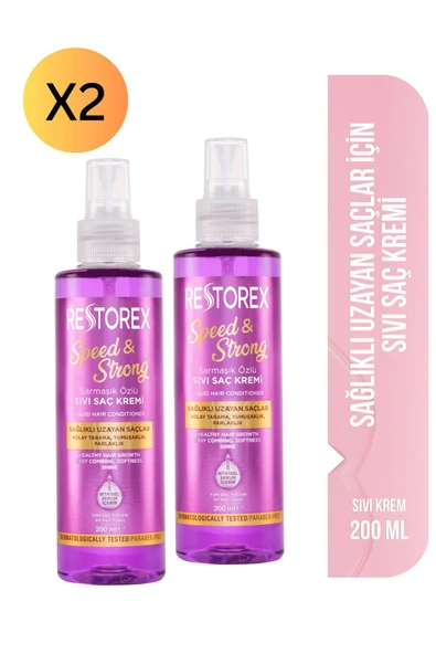 Restorex Restorex Sarmaşık Özlü-onarıcı- Sağlıklı Uzama Etkili Sıvı Saç Kremi Fön Suyu 200 Ml X 2 Adet ürün görseli 1