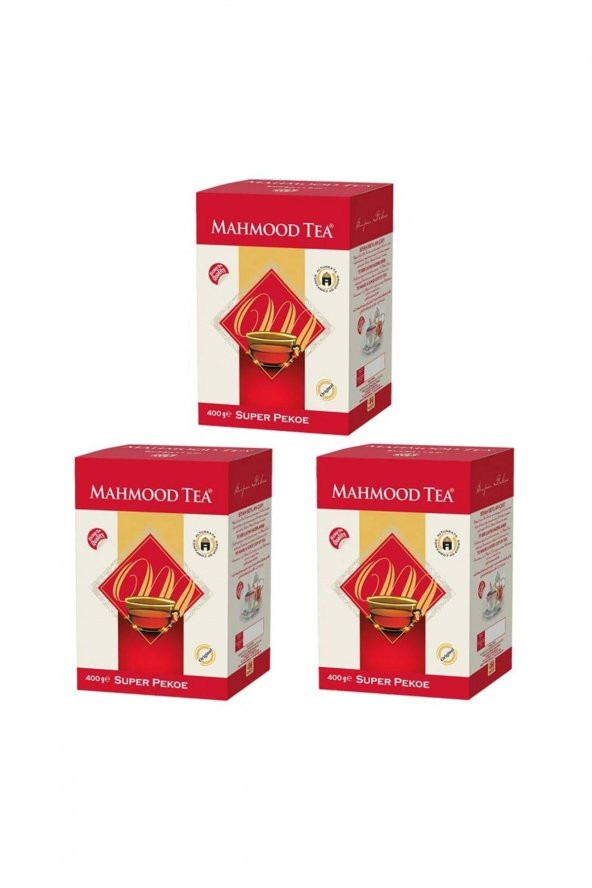 Mahmood Tea Super Pekoe Ithal Seylan Sri Lanka Ceylon Dökme Çayı 400 gr  X 3 Adet ürün görseli 1