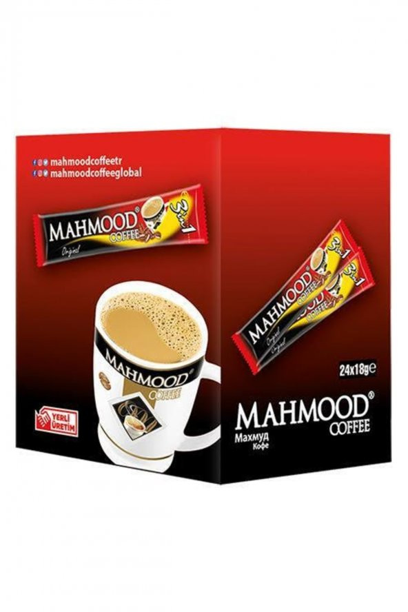 Mahmood Coffee 3 ü 1 Arada Hazır Kahve 24 Adet X 18 Gr ürün görseli 1
