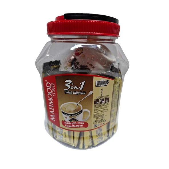 Mahmood Coffee  3 ü 1 Arada Sütlü Köpüklü Kahve 42 Adet x 18 gr ve Ped Fincan ürün görseli 1