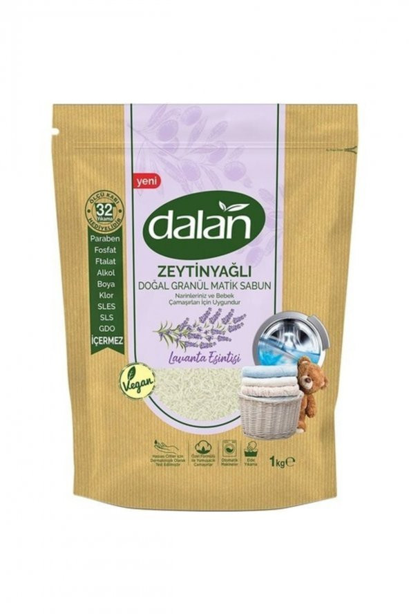 Zeytinyağlı Doğal Granül Matik Sabun Lavanta Esintisi 1000 gr ürün görseli 1