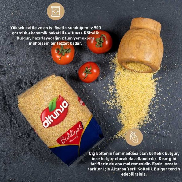Altunsa Köftelik Bulgur Yerli 900 G - Resim 2