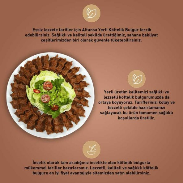 Altunsa Köftelik Bulgur Yerli 900 G - Resim 3
