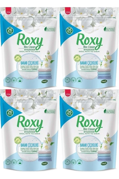 Dalan Dalan Roxy Bio Clean Matik Sabun Tozu 800GR Bahar Çiçekleri (4 Lü Set) (104 Yıkama) ürün görseli 1