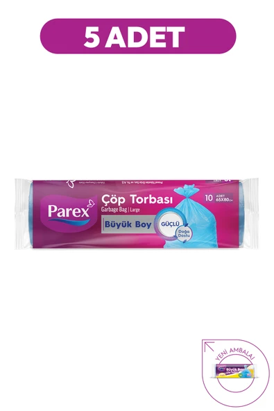 Parex Güçlü Çöp Torbası Büyük Boy 5li ürün görseli 1