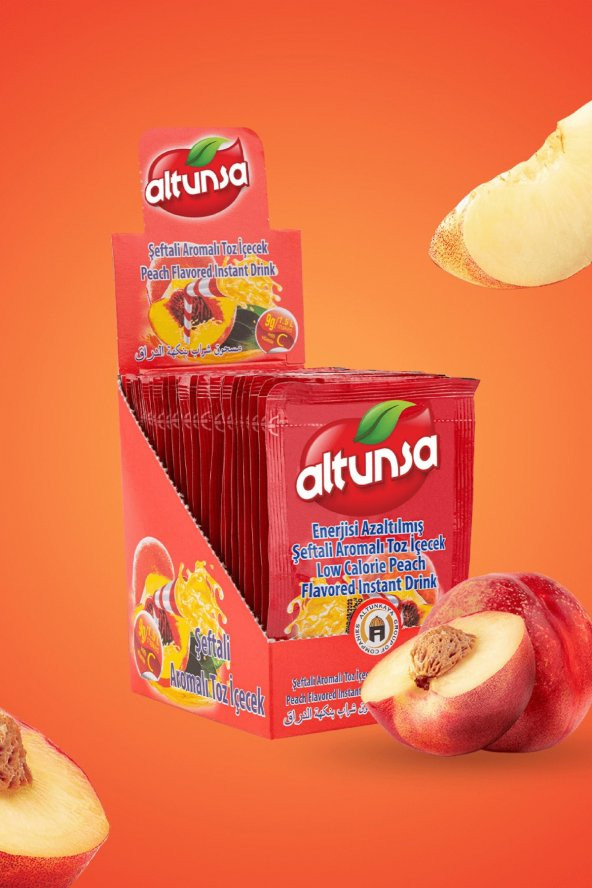 Altunsa Şeftali Aromalı Soğuk Toz Içecek  9 Gr X 24 Adet ürün görseli 1