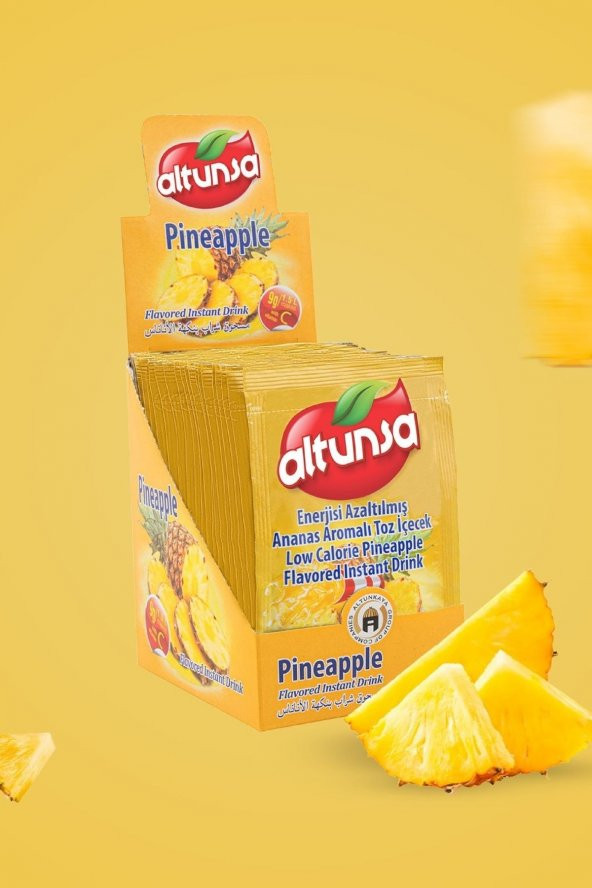 Altunsa Ananas Aromalı Soğuk Toz Içecek 9 Gr X 24 Adet ürün görseli 1