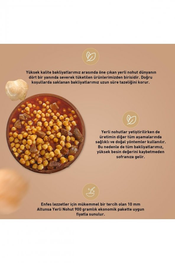 Altunsa Yerli Nohut 900 G - Resim 2