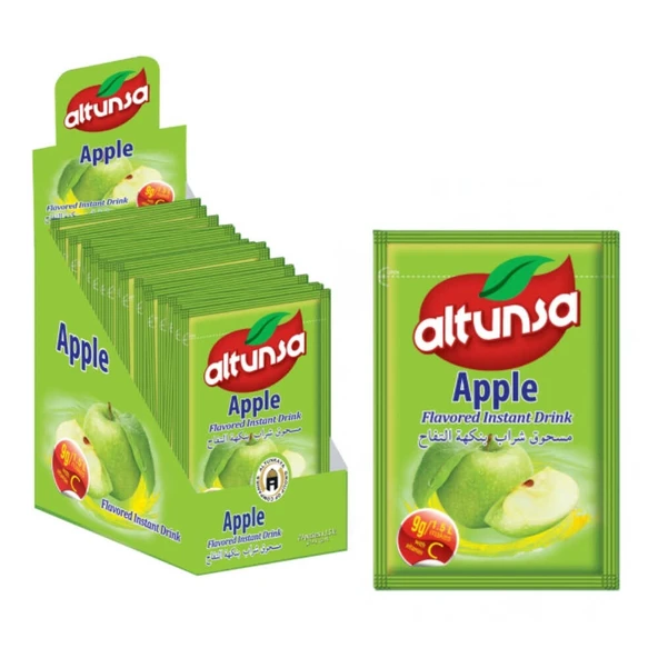 Altunsa Elma Aromalı Soğuk Toz Içecek  9 Gr X 24 Adet ürün görseli 1