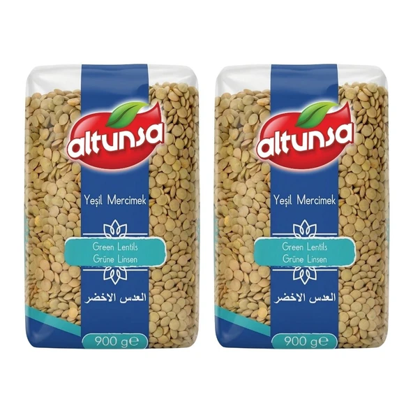Altunsa Yerli Yeşil Mercimek 900 G x 2 Adet ürün görseli 1