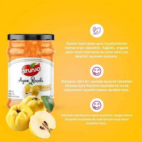 Altunsa Ayva Reçeli 380 Gr - Resim 4