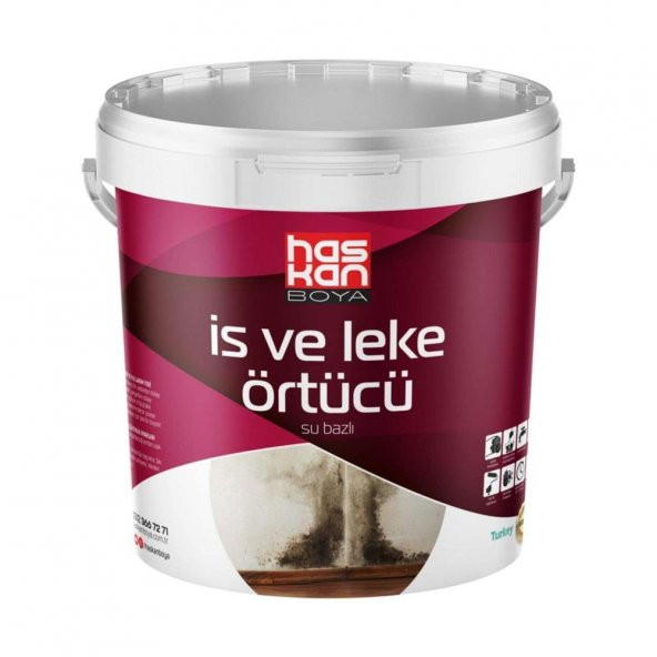 Haskan Su Bazlı İs ve Leke Örtücü 0.6 Lt. ürün görseli 1