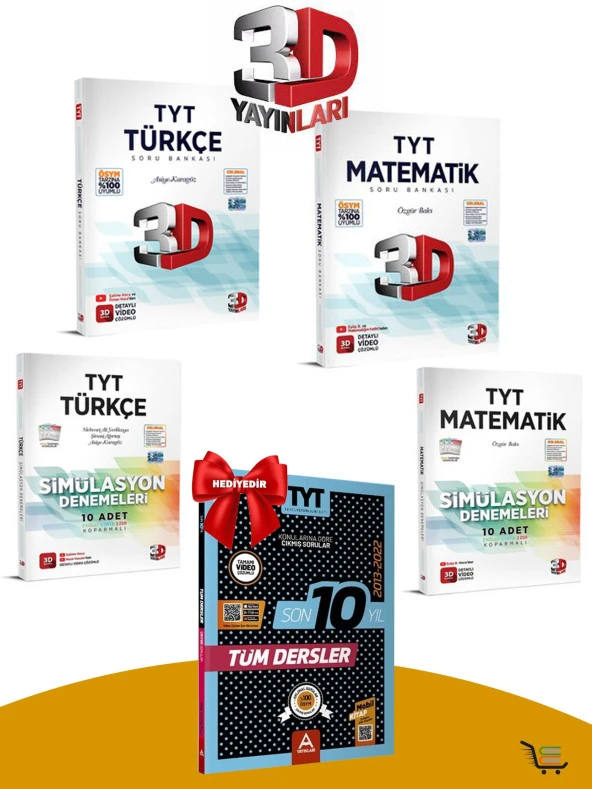 TYT Türkçe-Matematik Soru Bankası-Deneme Seti Çıkmış Sorular Hediyeli! ürün görseli 1