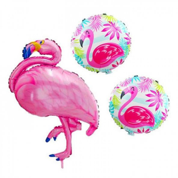 3 lü, Flamingo Folyo Balon ürün görseli 1