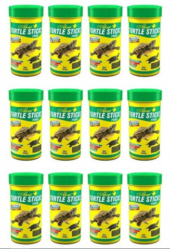 Ahm Turtle Sticks Green Food Kaplumbağa Yemi 100 Ml x 12 Adet ürün görseli 1