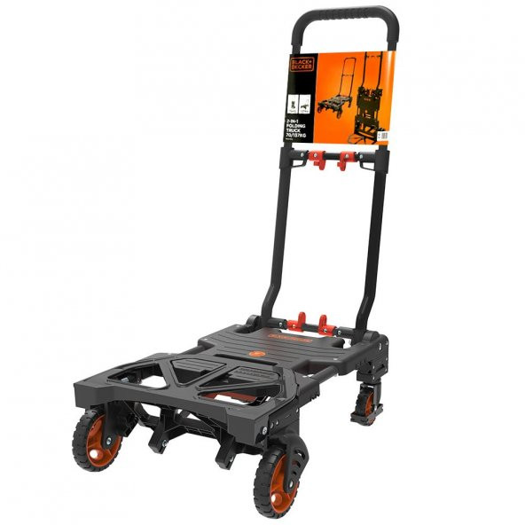 BLACK+DECKER BH206 55/120Kg Çok Fonksiyonlu Katlanır El Arabası ürün görseli 1