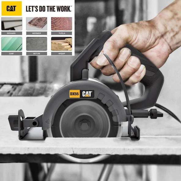 CAT DX55 1400Watt 110mm Profesyonel Sulu/Kuru Seramik Kesme ürün görseli 1