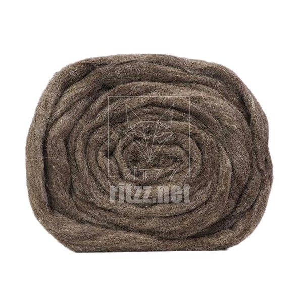 YÜN KEÇE 004 // Keçeleşen Yün // Kahve Melanj ürün görseli 1