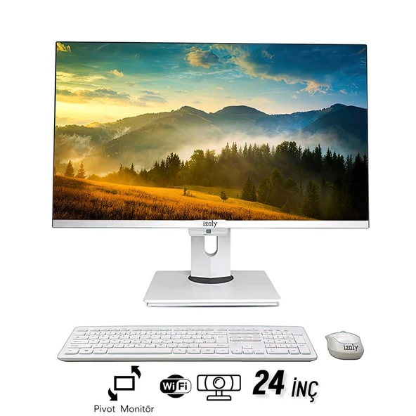 İzoly P503 İ5-10400 8GB 1TB 24" FHD Webcam  Pivot All In One Bilgisayar ürün görseli 1