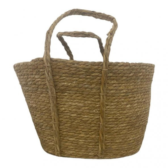 T. Concept Dekoratif Rattan Hasır Sepeti, Çok Amaçlı Düzenleme, Saklama, Sepeti 42 x 27 ürün görseli 1