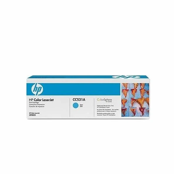 HP CC531A MAVI TONER (CM2320/CP2025) - Resim 3