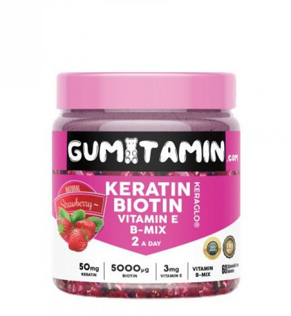 Gumitamin Keratin ve Biotin 60 Gummies ürün görseli 1