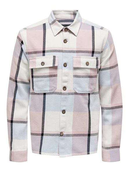 ONLY & SONS Erkek Önü Cepli Oduncu Gömlek 22025473 ürün görseli 1