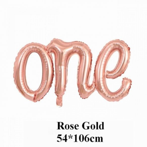 Rose Gold One Folyo Balon ürün görseli 1