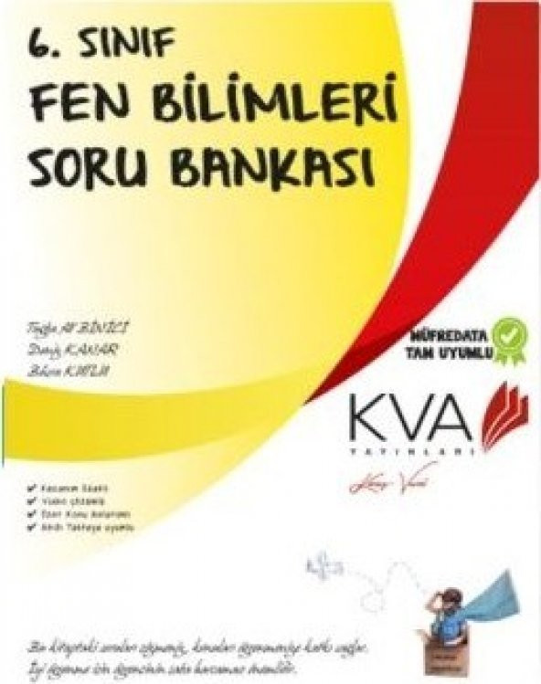 Koray Varol Akademi KVA 6. Sınıf Fen Bilimleri Soru Bankası ürün görseli 1